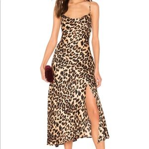 ASTR the Label Cheetah Midi Dress
